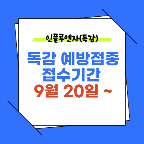 인플루엔자 (독감)무료 예방접종 지원대상