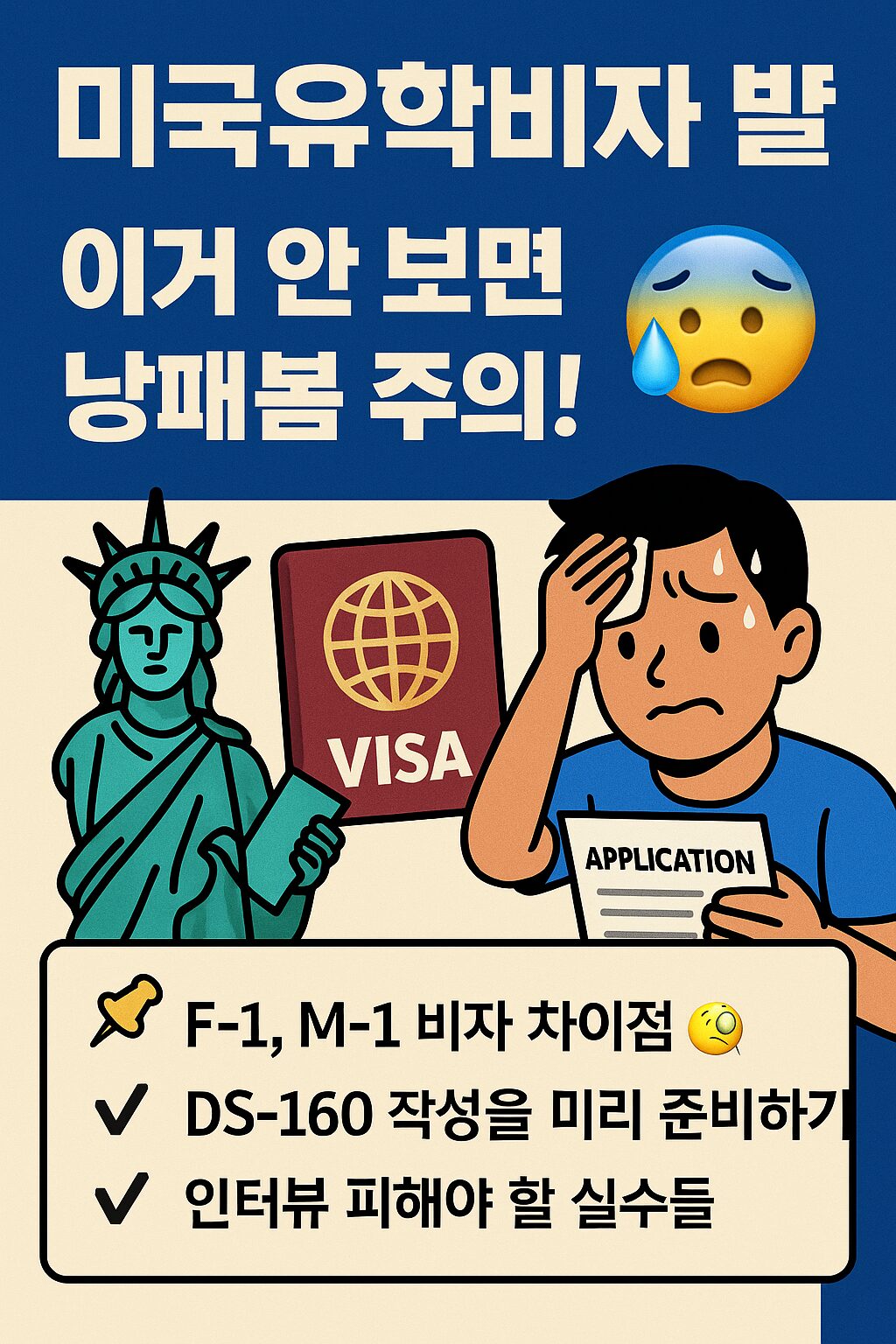 미국유학비자, 이거 안 보면 낭패봄 주의!