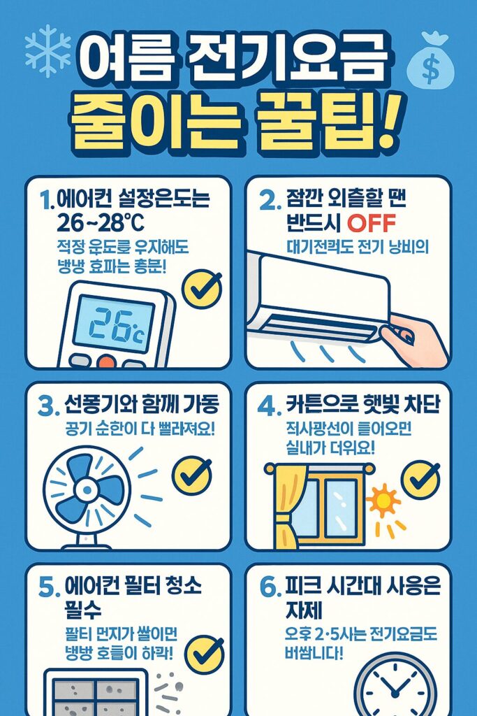 여름 전기요금 줄이기, 진짜 효과 본 꿀팁만 모았다!